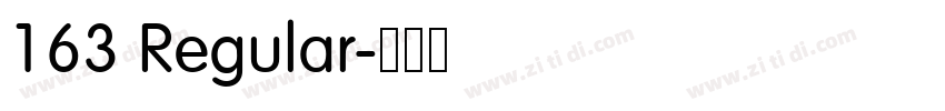 163 Regular字体转换